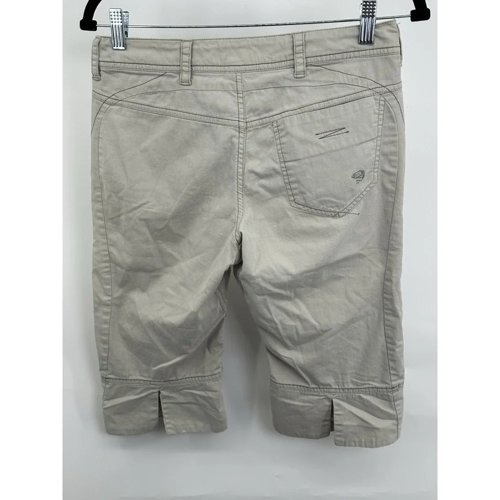 Mountain Hardwear Shorts Womens 4 Flat Front Outdoor Pockets Hiking Bermuda
